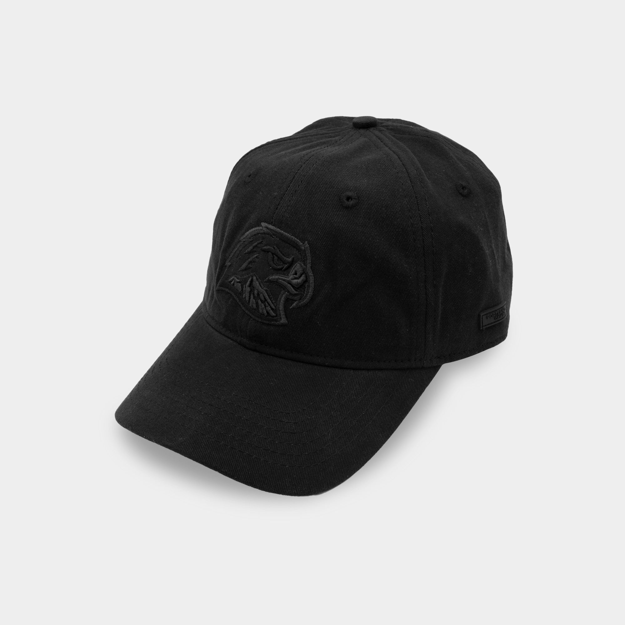 Hawk Head Dad Hat - Black/Black