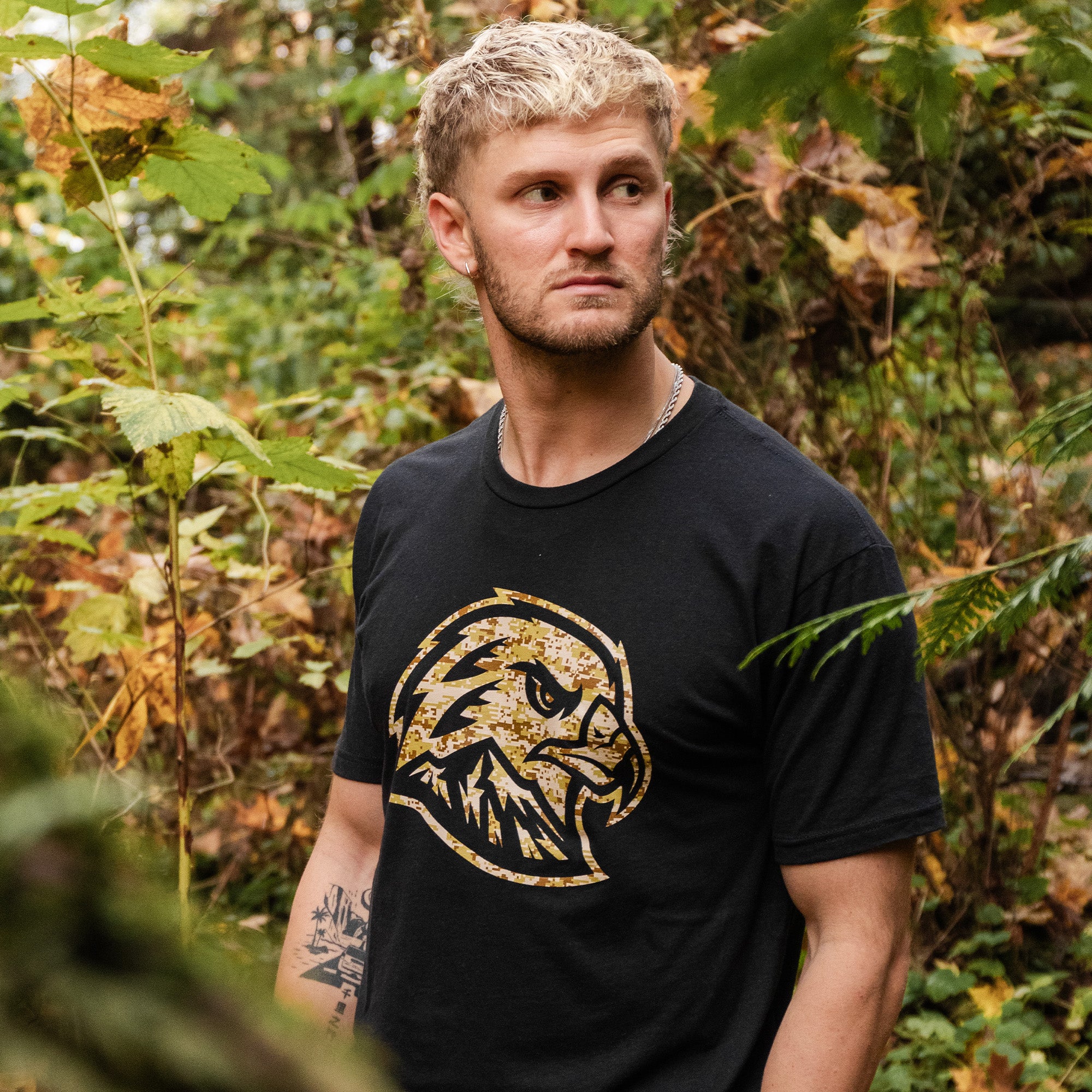 Camo Hawk Head Tee