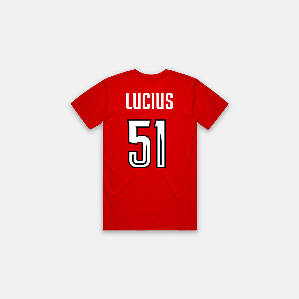 Youth Winterhawks Player Tee - Lucius (Red)
