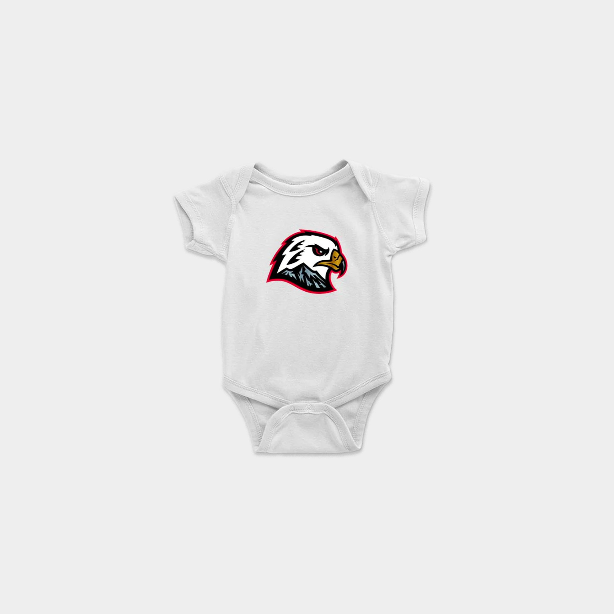 Hawk Head Onesie - White