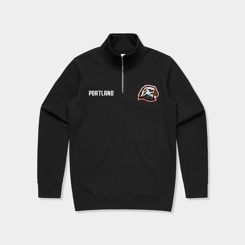 Hawk Head Crest Quarter Zip