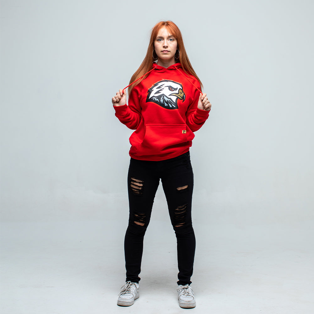 Hawk Head Hoodie - Red