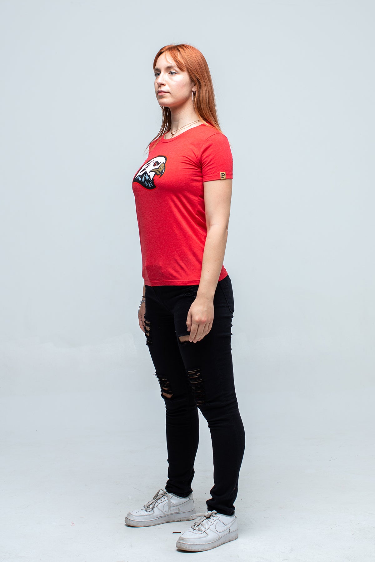 Women's Hawk Head Tee - Red