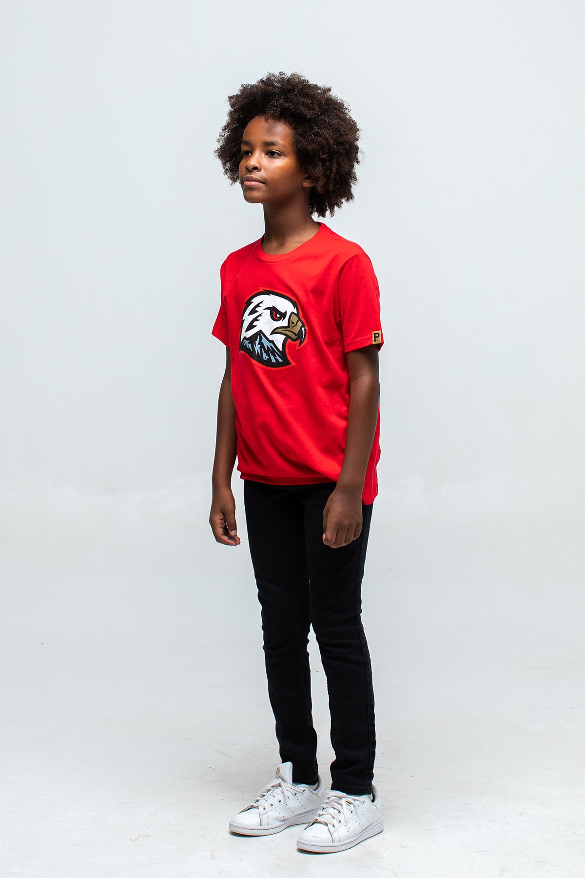Youth Hawk Head Tee - Red
