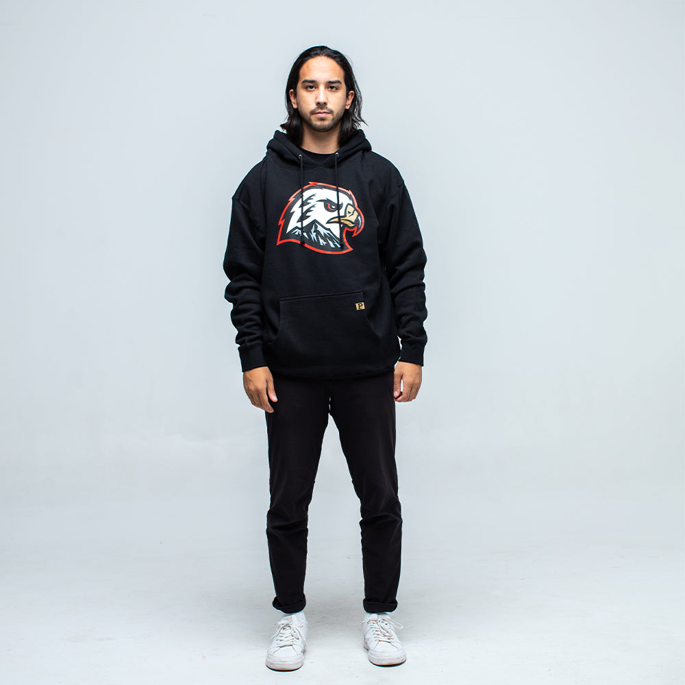 Hawk Head Hoodie - Black