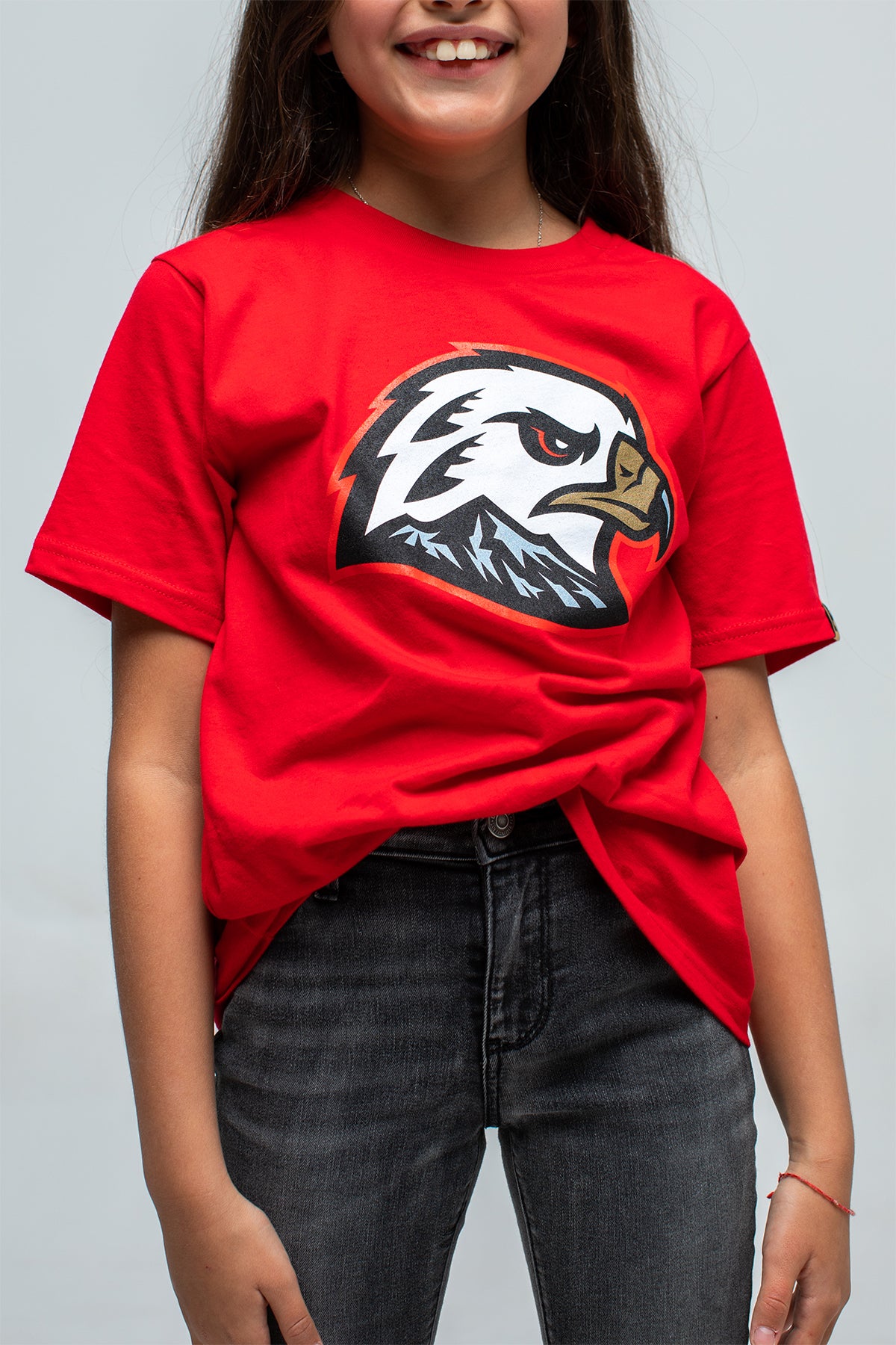 Youth Hawk Head Tee - Red