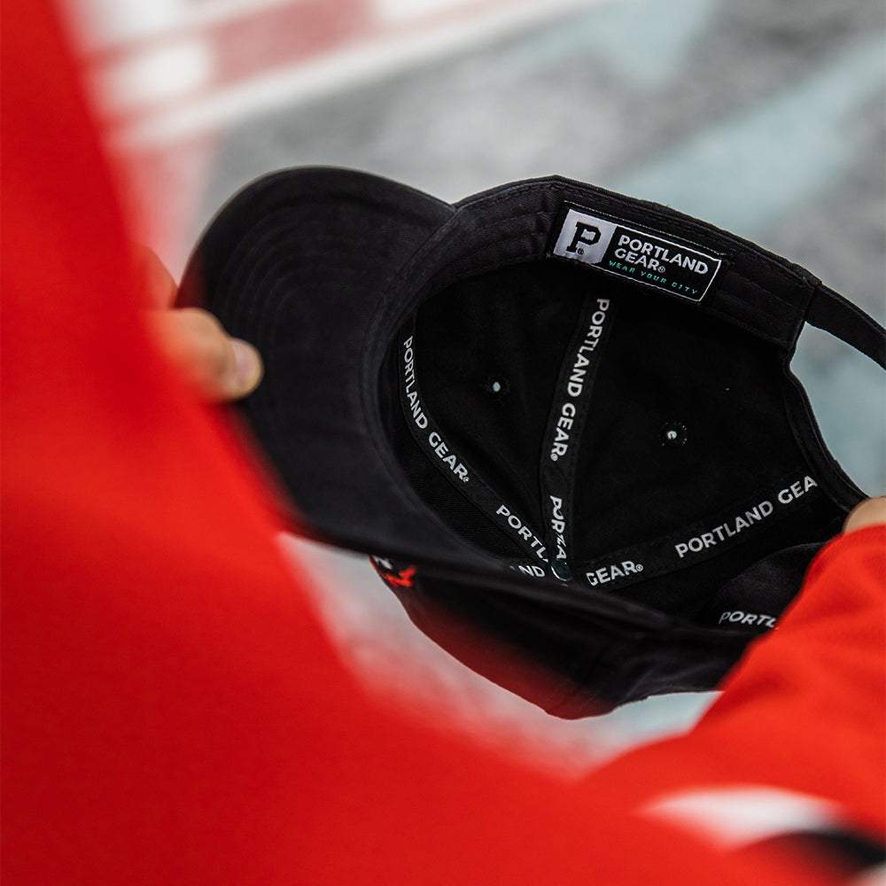 Hawk Head Dad Hat - Black