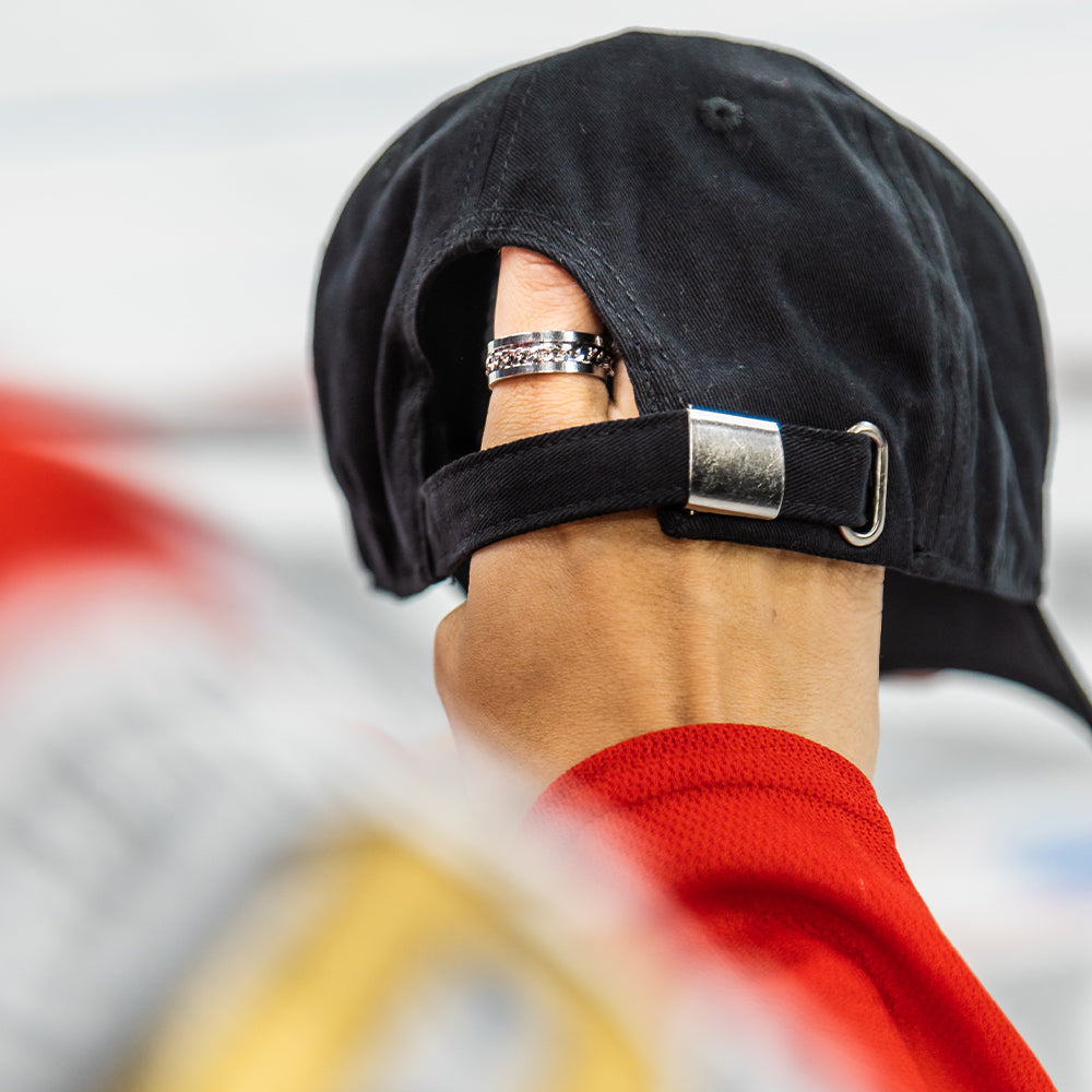 Hawk Head Dad Hat - Black