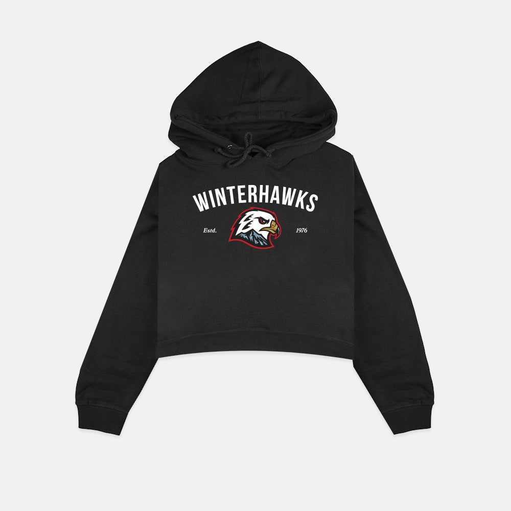 Women's Hawk Head Cropped Hoodie