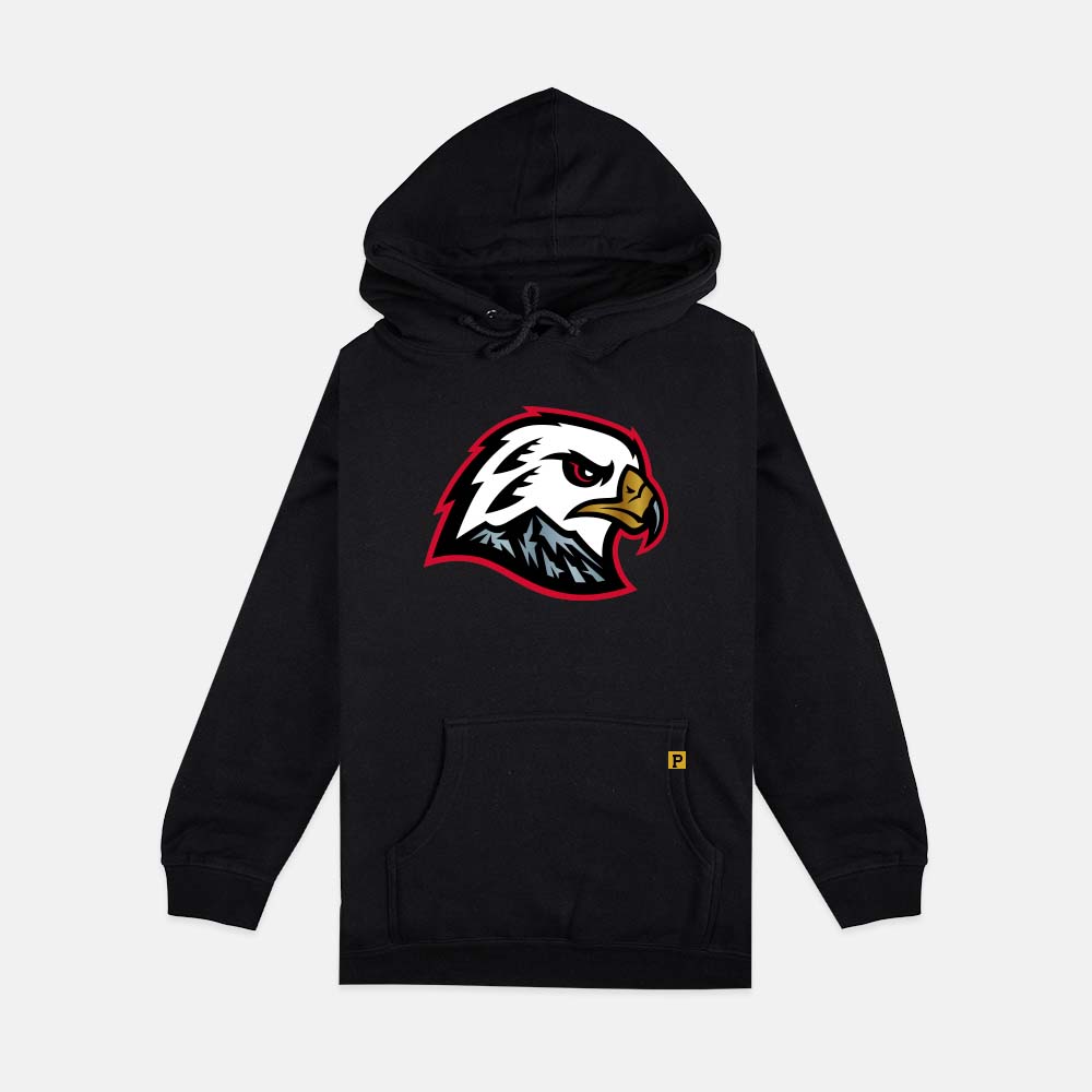 Hawk Head Hoodie - Black