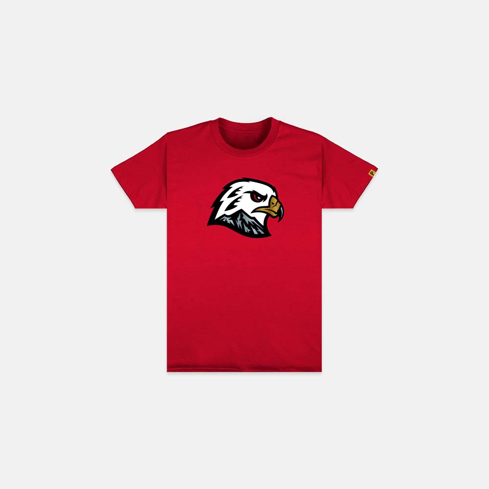 Youth Hawk Head Tee - Red