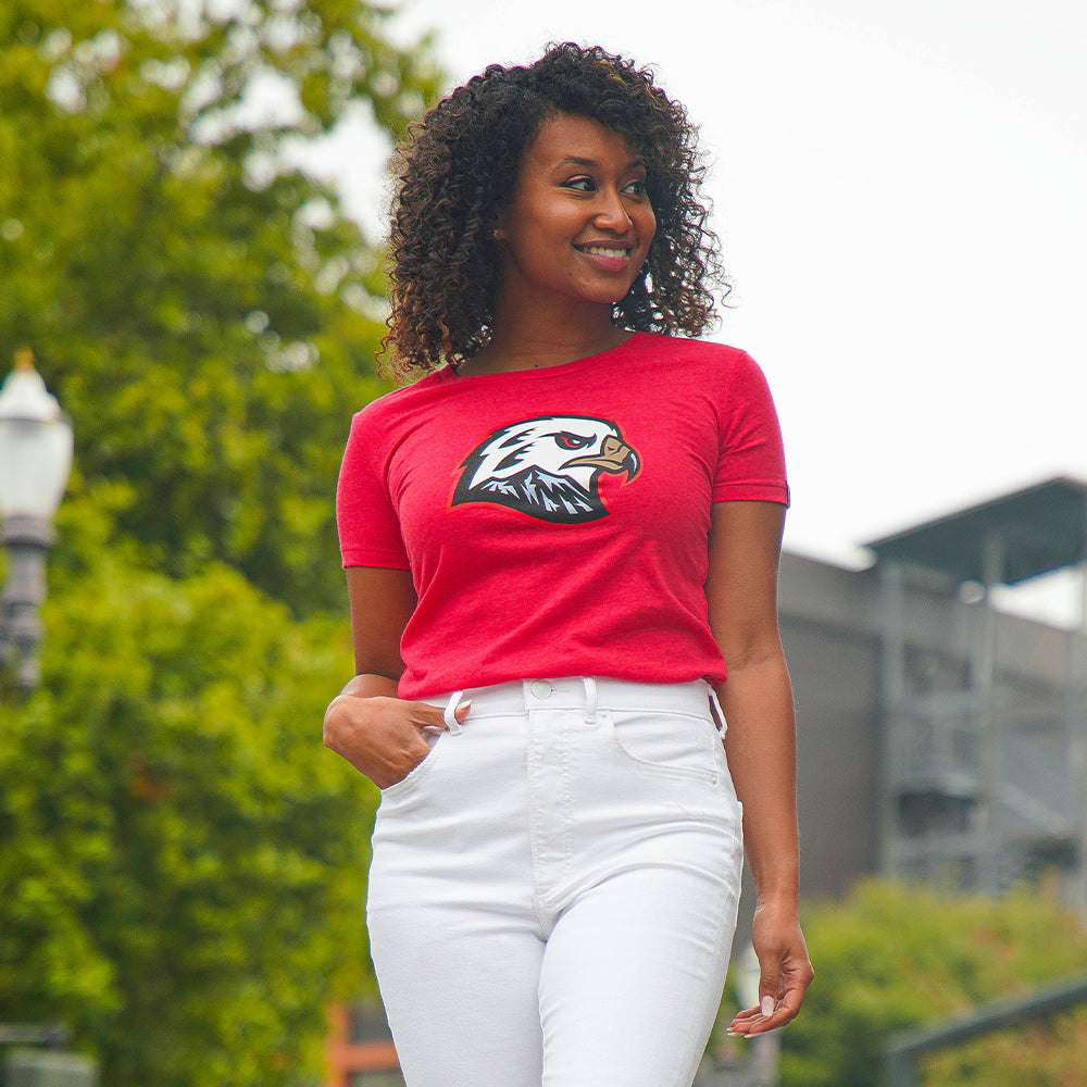 Women's Hawk Head Tee - Red