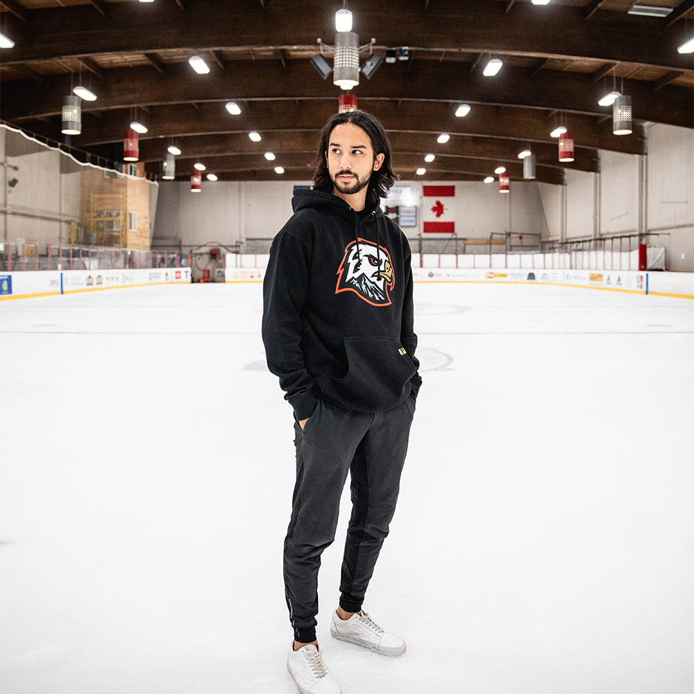 Hawk Head Hoodie - Black