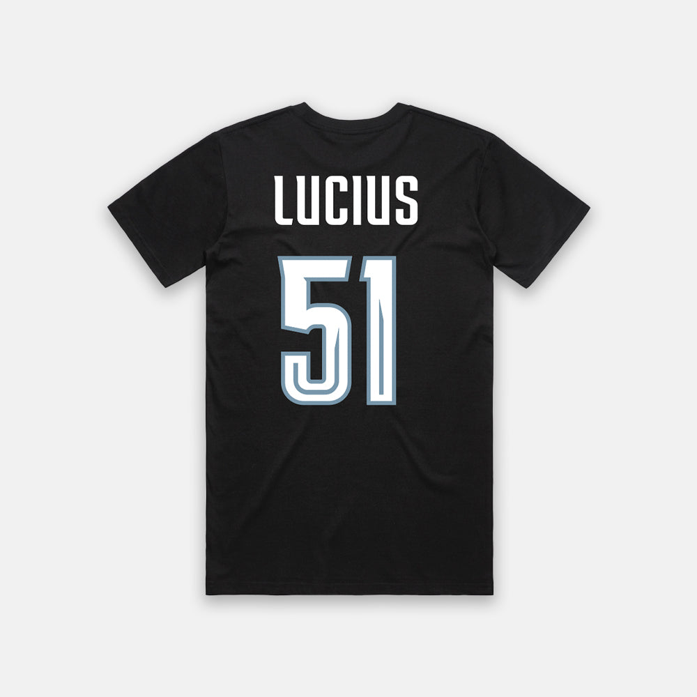 Winterhawks Player Tee - Lucius (Black)