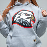 Hawk Head Hoodie - Grey