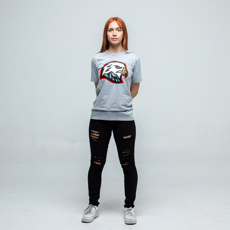 Hawk Head T-Shirt - Grey