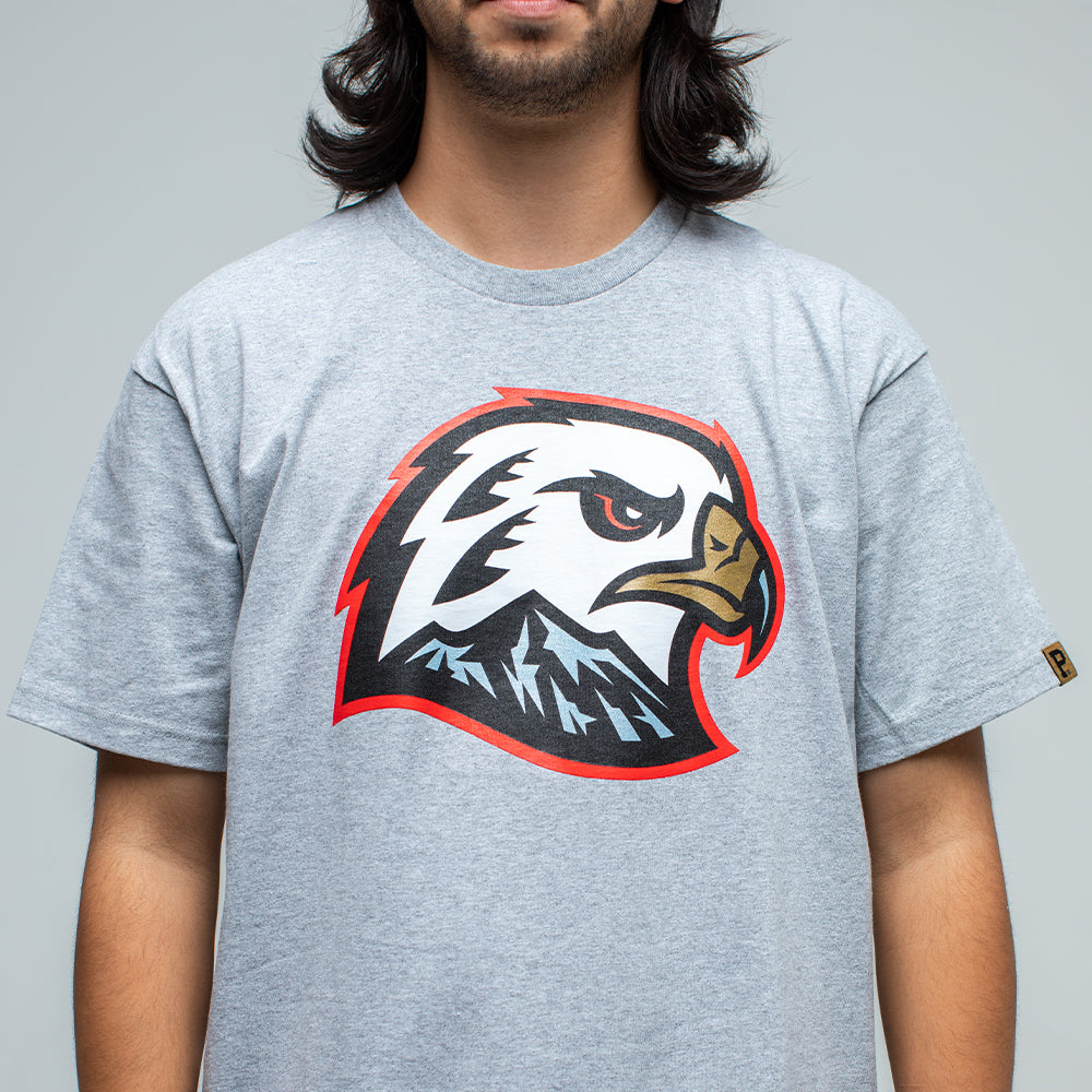 Hawk Head T-Shirt - Grey
