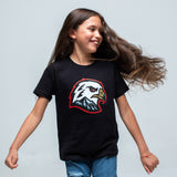 Youth Hawk Head T-Shirt - Black