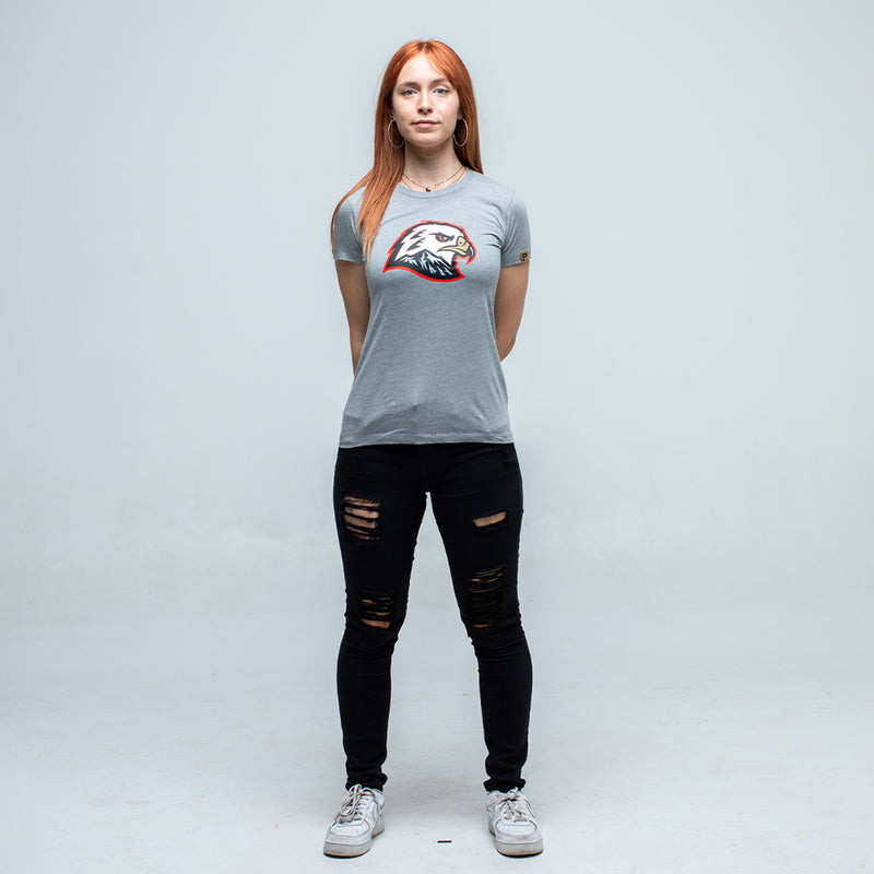 Women's Hawk Head T-Shirt - Grey