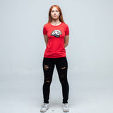 Women's Hawk Head T-Shirt - Red