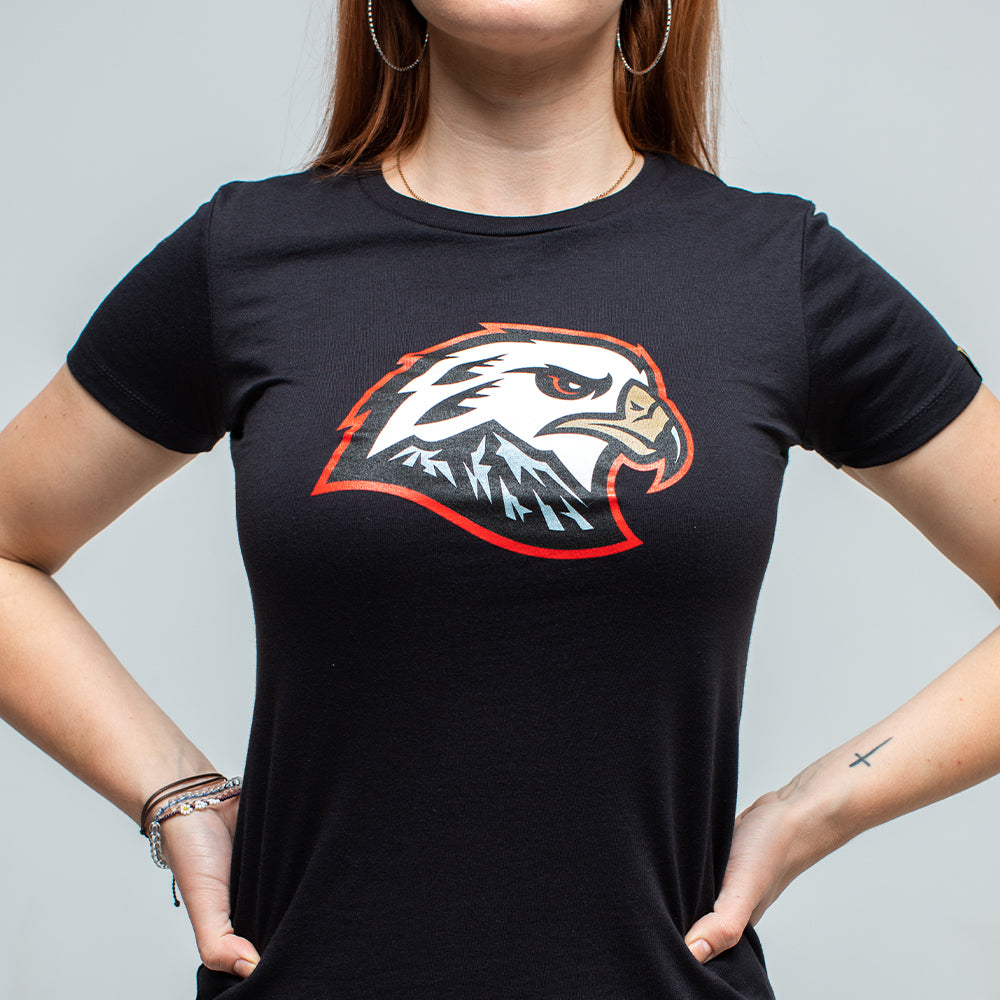Women's Hawk Head T-Shirt - Black