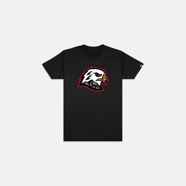 Youth Hawk Head T-Shirt - Black