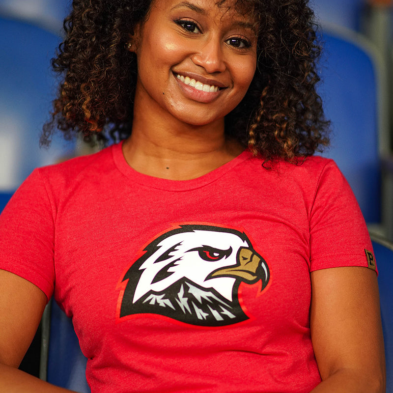 Women's Hawk Head T-Shirt - Red